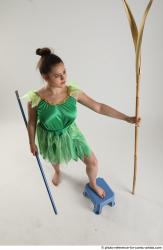 KATERINA STANDING POSE WITH SPEAR AND SWORD